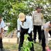 HUT ke-69 Provinsi Jambi: Polda Jambi Dukung Penanaman 201.274 Pohon Serentak di Muaro Jambi. (Foto : ist)