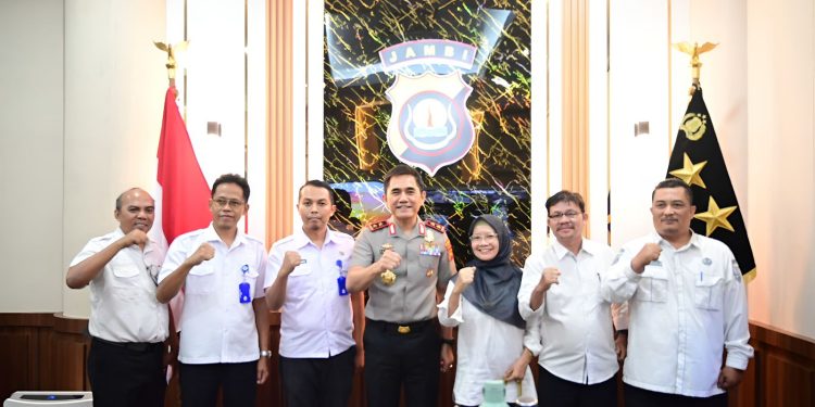 Polda Jambi dan Pemprov Matangkan Persiapan Karya Bakti Sosial di Taman Eks MTQ. (Foto : ist)