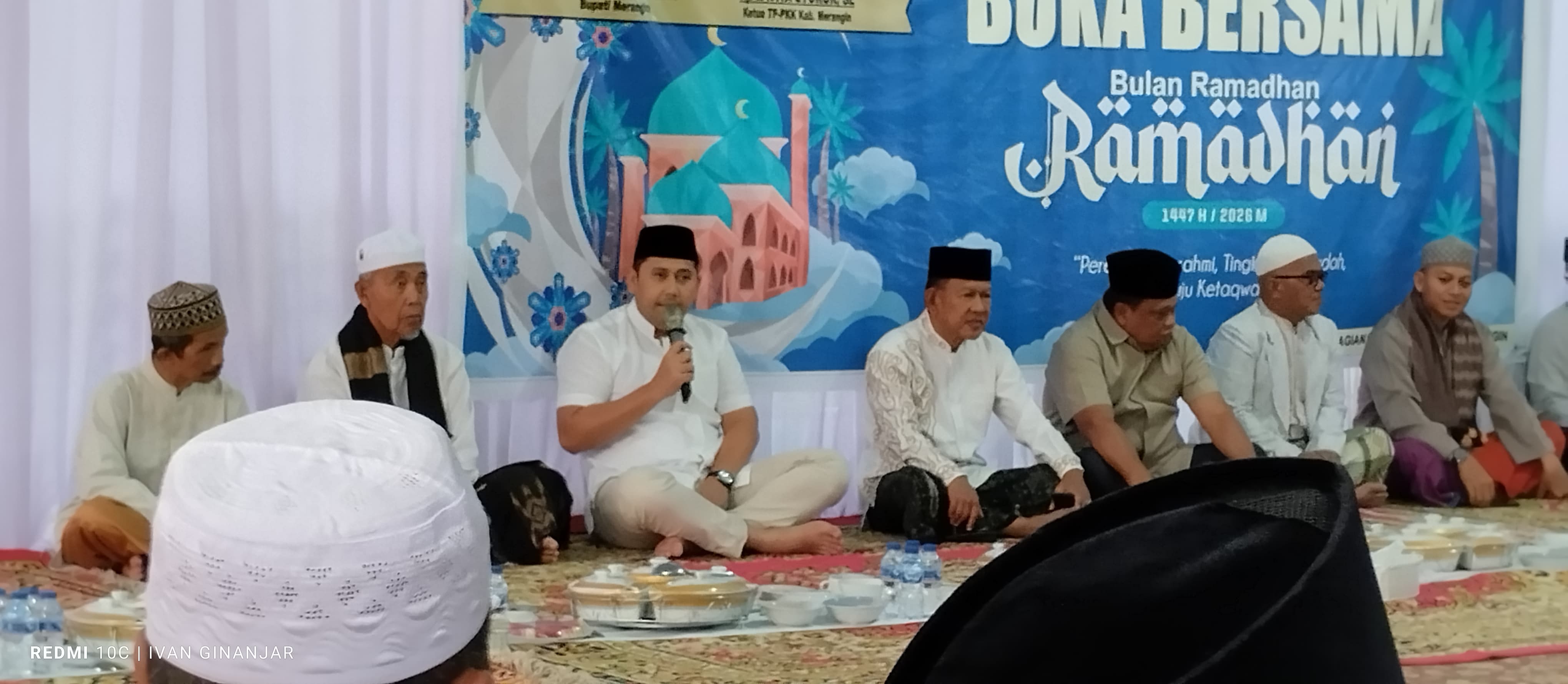 Bupati Merangin Buka Bersama Para Imam Masjid. (Foto : ist)