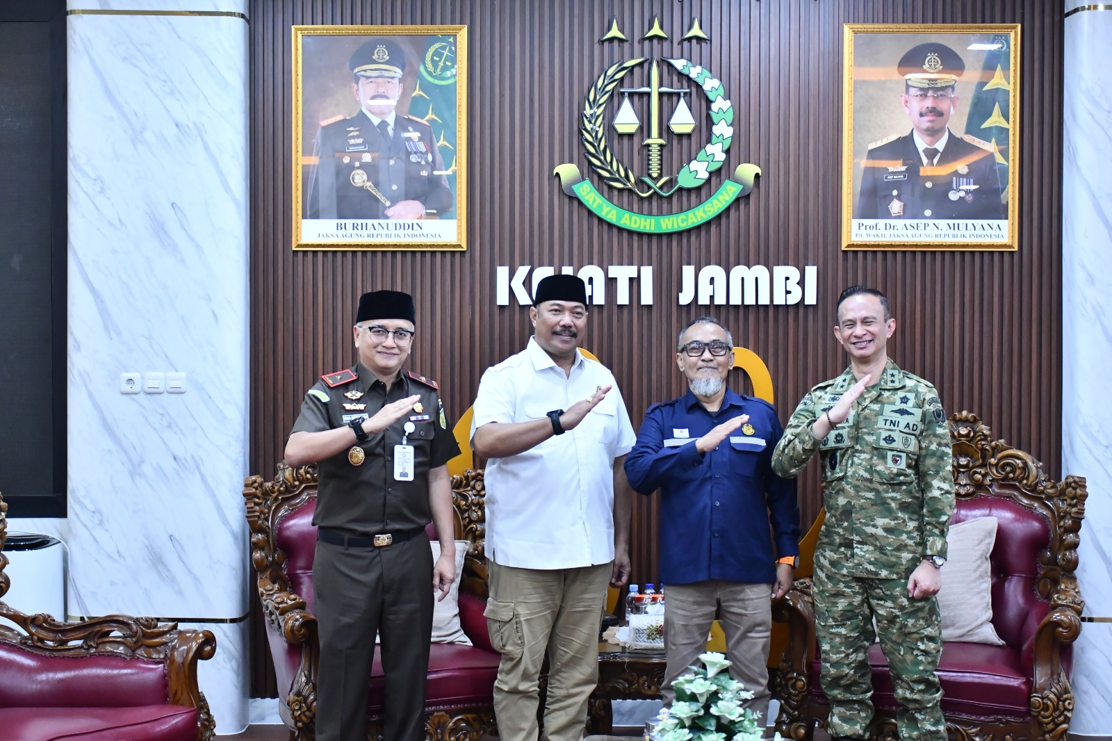 Perkuat Sinergi dan Kolaborasi di Wilayah Kerja Jambi, Staf Ahli Sekretaris SKK Migas Sambangi Kejati Jambi. (Foto : ist)