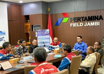 Sinergi yang diperkuat oleh  PHR Zona 1 Jambi Field, Anggota DPR RI Komisi XII Dapil Jambi Dr. Syarif Fasha, dan SKK Migas Sumbagsel untuk mendorong koordinasi konstruktif terkait operasional hulu migas dan isu sosial di wilayah Jambi. (Foto : ist)