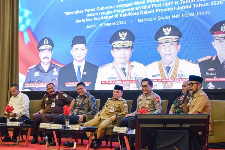 Kapolda Jambi ikuti Rakor Pengamanan Idul Fitri 1447 H, Perkuat Sinergi Lintas Sektoral. (Foto : ist)