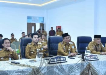 Pasca Libur Lebaran, Maulana -Diza Sidak Semua Jajaran Dilingkungan Pemkot Jambi. (Foto : ist)