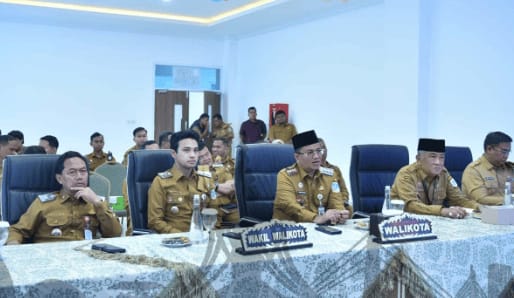 Pasca Libur Lebaran, Maulana -Diza Sidak Semua Jajaran Dilingkungan Pemkot Jambi. (Foto : ist)