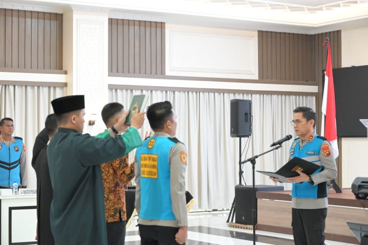 Polda Jambi Gelar Pakta Integritas dan Pengambilan Sumpah Penerimaan Terpadu Anggota Polri TA 2026. (Foto : ist)