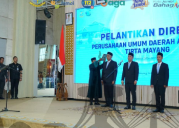 Wali Kota Maulana Resmi Lantik Direksi Perumdam Tirta Mayang Periode 2026 - 2031. (Foto : ist)