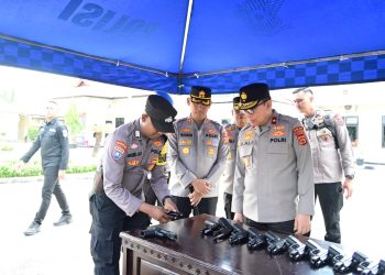 Wakapolda Jambi Kunjungi Polres Tebo, Bungo dan Merangin : Tekankan Profesionalisme dan Pelayanan Publik. (Foto : ist)