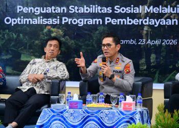 Kapolda Jambi Jadi Pemateri Utama dalam Penguatan Stabilitas Sosial dan Edukasi Hukum bagi Suku Anak Dalam. (Foto : ist)