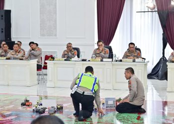 Polda Jambi Gelar Tactical Floor Game, Perkuat Kesiapsiagaan Hadapi Dinamika Kamtibmas. (Foto : ist)