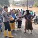 Polri Bersama Stakeholder Tangani Banjir di Merangin dan Sarolangun, Warga Diimbau Tetap Waspada. (Foto : ist)