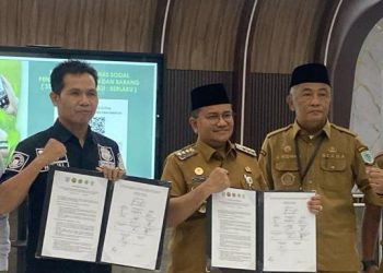 Polda Jambi Dukung Sistem Scan Amal Berbasis Barcode di Kota Jambi, Satgaswil Densus 88 Turut Hadir. (Foto : ist)