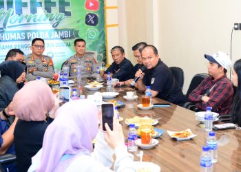 Bidhumas Polda Jambi Gelar Coffee Morning Bersama Pegiat Media Sosial dan Influencer. (Foto : ist)