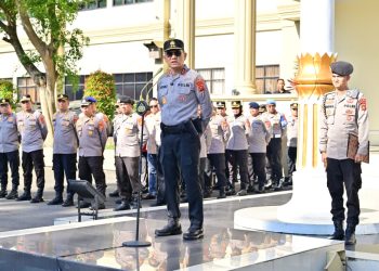 Polda Jambi Gelar Apel Siaga Pengamanan Peringatan Hari Buruh (May Day). (Foto : ist)