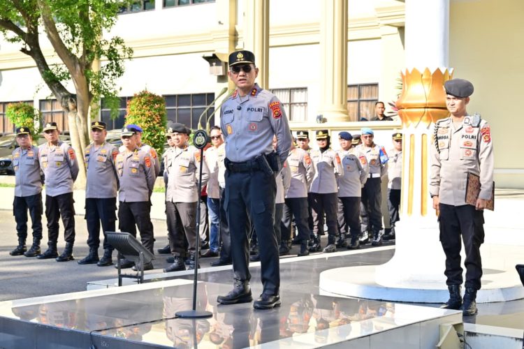 Polda Jambi Gelar Apel Siaga Pengamanan Peringatan Hari Buruh (May Day). (Foto : ist)