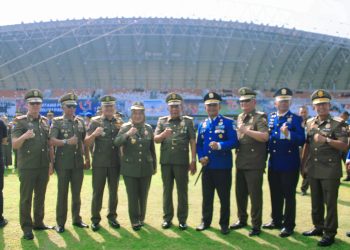 Wakil Gubernur Jambi Hadiri Upacara HUT Satpol PP, HUT Damkar dan HUT Satlinmas di Kota Palembang. (Foto : ist)