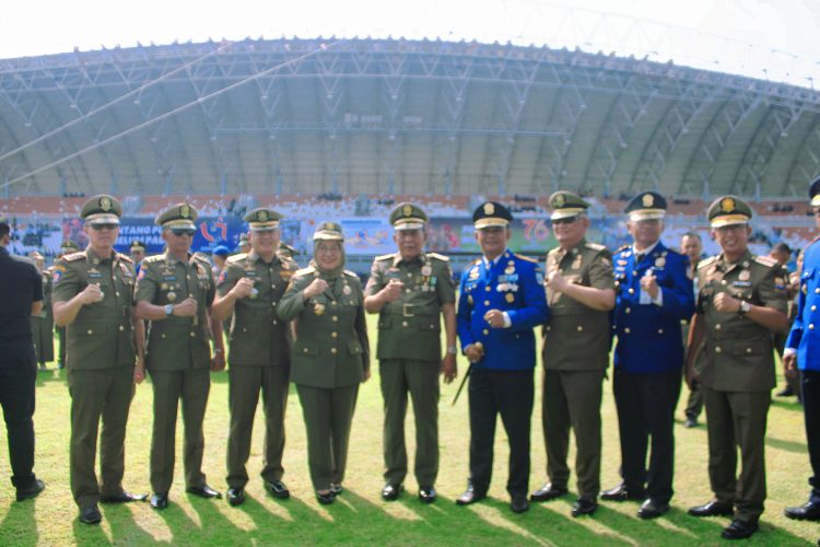 Wakil Gubernur Jambi Hadiri Upacara HUT Satpol PP, HUT Damkar dan HUT Satlinmas di Kota Palembang. (Foto : ist)