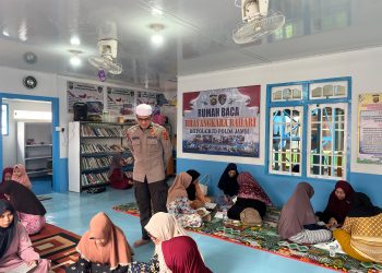 Kolaborasi Ditpolairud Polda Jambi dan GERAMI, Pengajian Ibu-Ibu Pulau Pandan Diharapkan Berikan Dampak Positif. (Foto : ist)