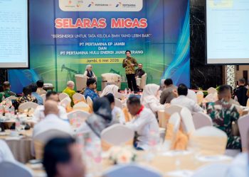Kepala Bidang Pengelolaan Kekayaan Negara, Kanwil DJKN Sumbagsel, Muhammad Syukur salah satu narasumber SELARAS MIGAS 2026 saat memberikan materi kepada peserta yang hadir. (Foto : ist)