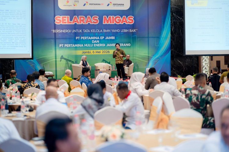 Kepala Bidang Pengelolaan Kekayaan Negara, Kanwil DJKN Sumbagsel, Muhammad Syukur salah satu narasumber SELARAS MIGAS 2026 saat memberikan materi kepada peserta yang hadir. (Foto : ist)