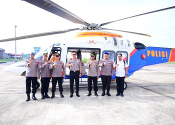 Kapolda Jambi Patroli Udara Pantau Titik Rawan Karhutla di Wilayah Provinsi Jambi. (Foto : ist)