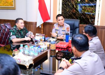 Polda Jambi Terima Silaturahmi Pangdam XX/TIB, Perkuat Sinergitas TNI-Polri. (Foto : ist)