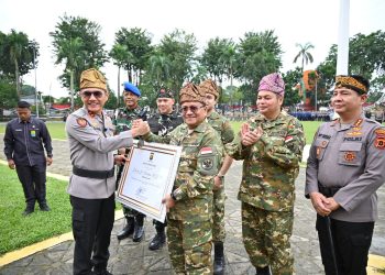 Kapolda Jambi Pimpin Apel Kebangsaan Sabuk Kamtibmas, Perkuat Sinergi Ciptakan Kota Jambi Aman dan Kondusif. (Foto : ist)