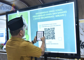 Berikan Kenyamanan dan Keamanan Dalam Beramal, Pemkot Jambi Hadirkan Barcode Scan Amal. (Foto : ist)