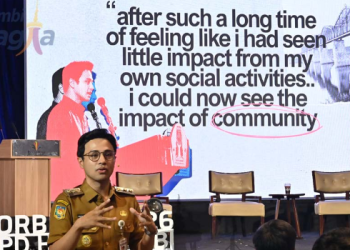 Jadi Pembicara di Forum Bisnis Daerah HIPMI, Wawako Diza Tekankan Pengusaha Muda yang Adaptif. (Foto : ist)