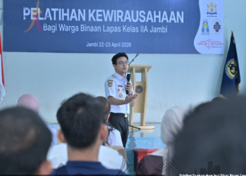 Wakil Wali Kota Jambi Dorong Warga Binaan Lapas Kelas IIA Bangun Jiwa Kewirausahaan. (Foto : ist)