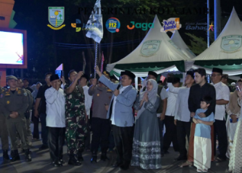 Gema Takbir Kendaraan Hias Semarakkan Malam Lebaran di Kota Jambi. (Foto : ist)