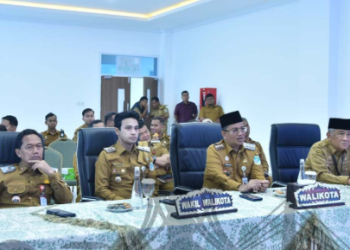 Pasca Libur Lebaran, Maulana -Diza Sidak Semua Jajaran Dilingkungan Pemkot Jambi. (Foto : ist)
