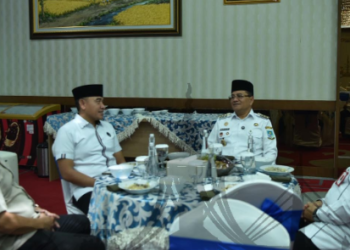 Walikota Maulana sambut kunjungan kerja Bupati Tanah Laut. (Foto : ist)