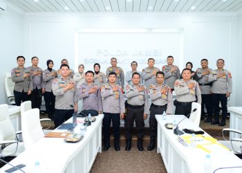 Polda Jambi Terima Kunjungan Tim Puslitbang Polri, Teliti Optimalisasi Almatsus Dalmas dan Ketahanan Pangan. (Foto : ist)