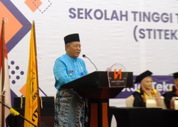 Wagub Sani: Pentingnya Lulusan STITEKNAS dalam Mengubah Potensi Daerah Menuju Nilai Tambah. (Foto : ist)