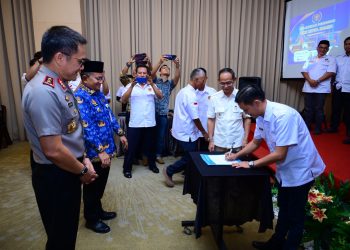 Kapolda Jambi Hadiri Pelantikan Ketua dan Pengurus PWI Kota Jambi Masa Bakti 2026-2029. (Foto : ist)