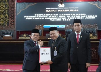 Raih Opini WTP ke-14, Gubernur Al Haris Tegaskan Komitmen Perbaiki Tata Kelola Keuangan. (Foto : ist)