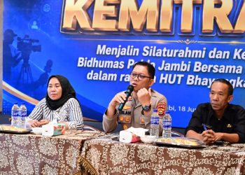 Polda Jambi Perkuat Sinergi dengan Awak Media melalui Kegiatan Kemitraan. (Foto : ist)