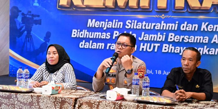 Polda Jambi Perkuat Sinergi dengan Awak Media melalui Kegiatan Kemitraan. (Foto : ist)