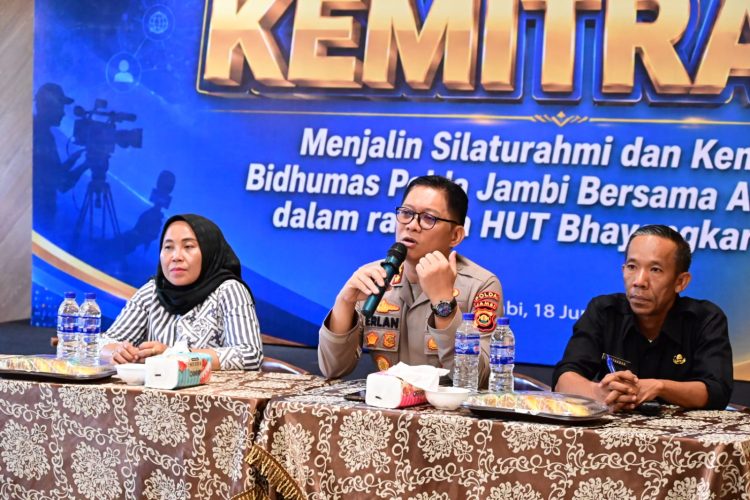 Polda Jambi Perkuat Sinergi dengan Awak Media melalui Kegiatan Kemitraan. (Foto : ist)