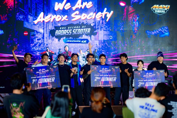 Rayakan 1 Dekade AEROX Mengaspal di Indonesia, Ribuan Anak Muda Tumpah Ruah di Event We Are AEROX Society. (Foto : ist)