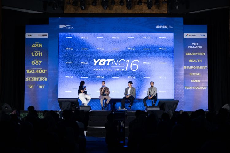 Suasana sesi "Terhubung Dalam Aksi" yang menjadi bagian dari Young On Top National Conference (YOTNC) 2026, di Jakarta, pada Sabtu (4/7). Melalui sesi ini, Astra mengajak lebih banyak anak muda menjadi inisiator perubahan melalui 17th Semangat Astra Terpadu Untuk (SATU) Indonesia Awards 2026. (Foto : ist)