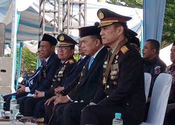 Gubernur Jambi hadiri peringatan Hari Bhayangkara Ke-80. (Foto : Rolan - sinarjambi.com)