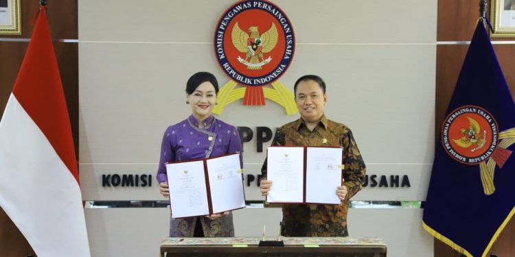 OJK dan KPPU sepakat tingkatkan sinergi dan koordinasi dalam pelaksanaan tugas dan fungsi. (Foto : ist)