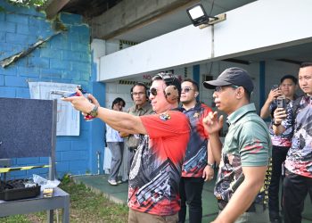 Semarak Hari Bhayangkara ke-80, Polda Jambi Gelar Kejuaraan Menembak Kapolda Cup 2026. (Foto : ist)