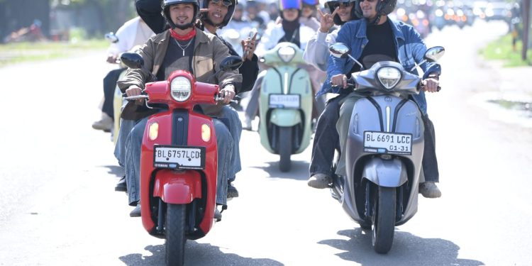 Ride Santai, Vibes Maksimal! Yamaha CLASSY Ride & Chill Perdana Ramaikan Pulau Sumatera. (Foto : ist)