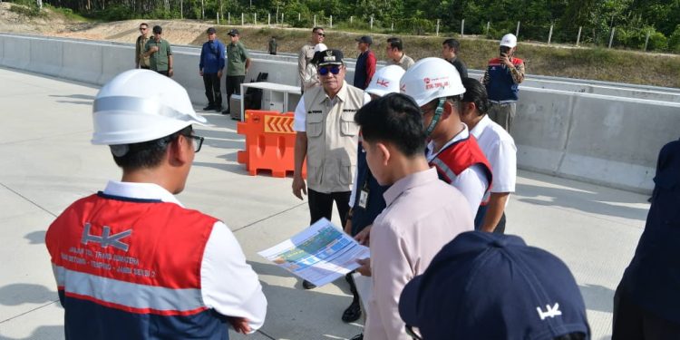 Tinjau Tol Bayung Lencir, Wapres Pastikan Konektivitas Sumatra Berjalan Optimal. (Foto : ist)