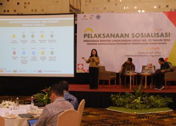 VP HSSE PHR Tujuan S Silaen saat memberikan sambutan pada momen tersebut, sebagai host kegiatan PHR mengajak untuk memperkuat sinergi dan kolaborasi untuk menjaga ketahanan energi sembari merawat kelestarian lingkungan. (Foto : ist)