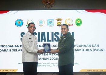 Buka Sosialisasi Bahaya Narkotika, Bupati M. Syukur: Jangan Dekati Narkoba. (Foto : ist)