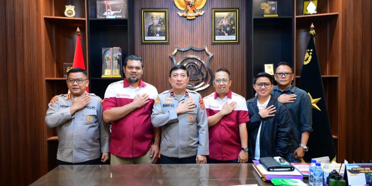 Polda Jambi Gelar Audiensi Bersama Orado Jambi, Bahas Persiapan Open Tournament Domino Kapolda Cup 2026. (Foto : ist)