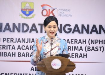 OJK perkuat kehadiran di daerah lewat pembuangan kantor OJK Provinsi Jambi. (Foto : ist)